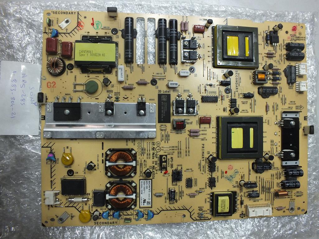 APS-285- 1-883-804-21- 4-266-206-01- APS-285 (MY) GE3A 01- SONY G3- SONY KDL-40EX520- POWER BOARD- BESLEME- LTY400HM08